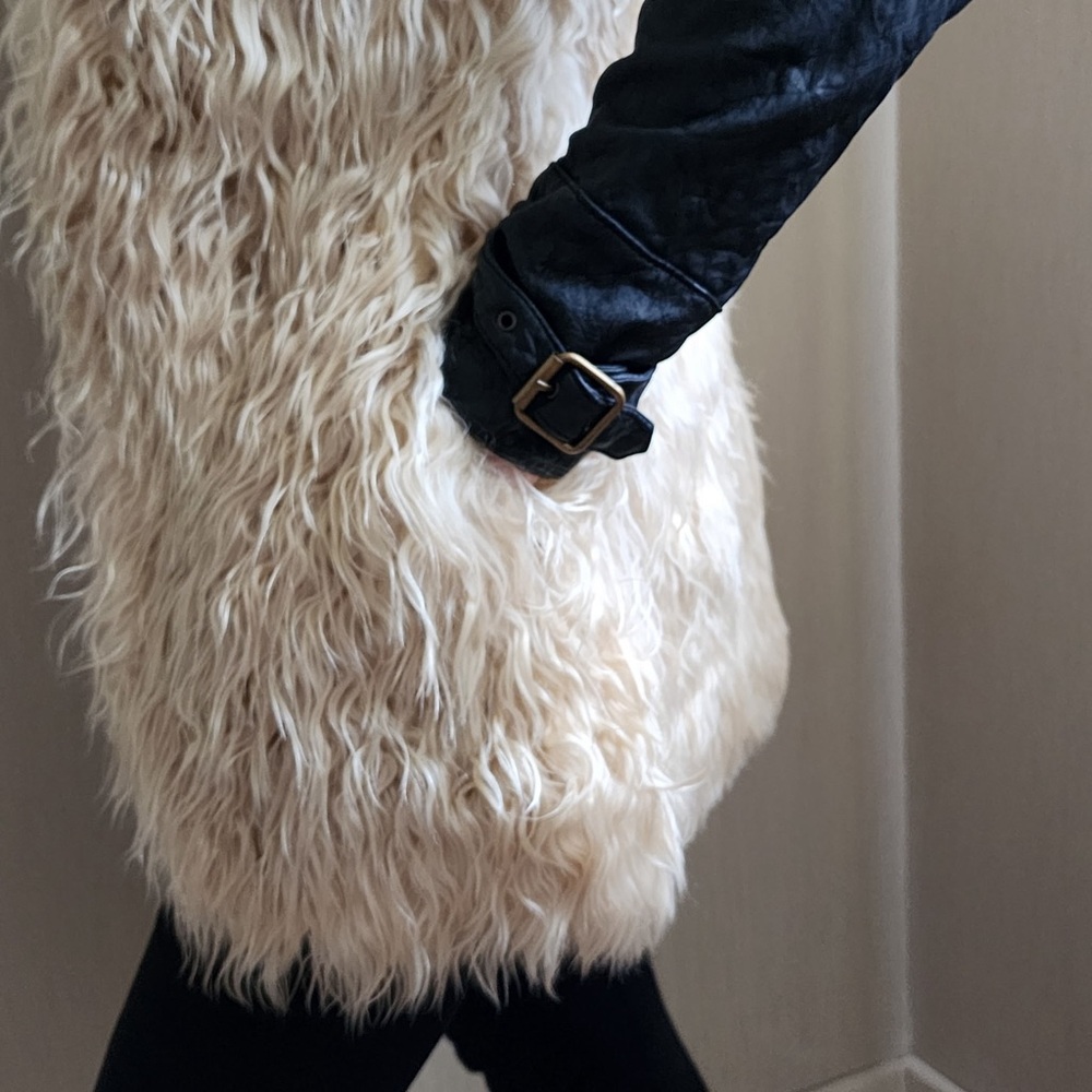 Genuine Goat Fur wRemovable Gen Leather Sleeves Made in Argentina Jacket… - Picture 7 of 16